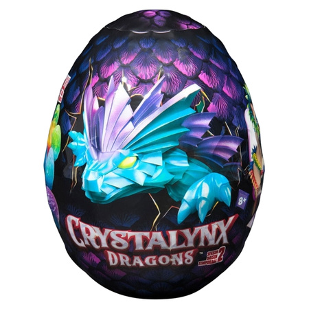 CrystaLynx Dragons Crystal Egg Collectible Dragon - Assorted - 32 cm Long - 8+ Years