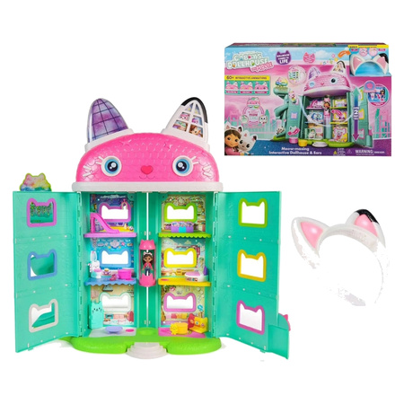 Gabbys DollhouseThe Movie Deluxe Interactive Dollhouse and Ears Set - Over 61 cm Dollhouse Height