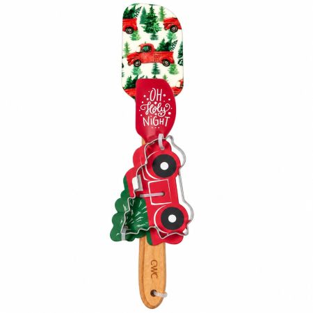 CWC Cook With Color Spatula & Car Cookie Cutter Model 2 Set Of 3 Pcs