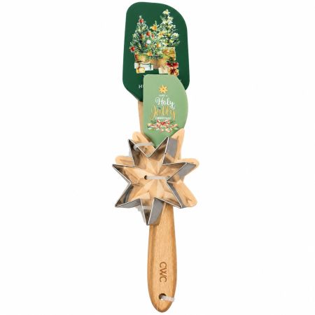 CWC Cook With Color Spatula & Star Cookie Cutter Model 3 Set Of 3 Pcs