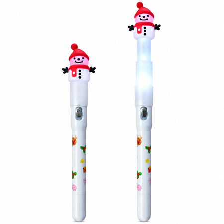 Christmas Snowman Expandable Light-Up Pen 1 Pc