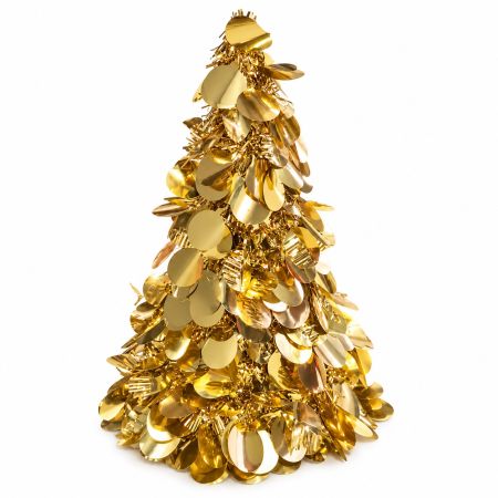 Stunning Tinsels Christmas Tree Decoration Gold 27 x 12 cm