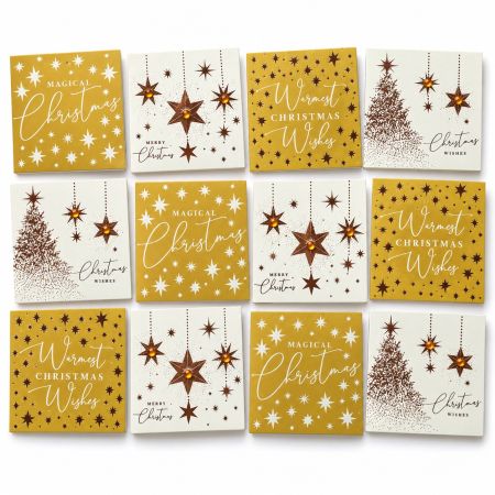 Christmas Gift Tags "Gold" Set Of 24 Pcs