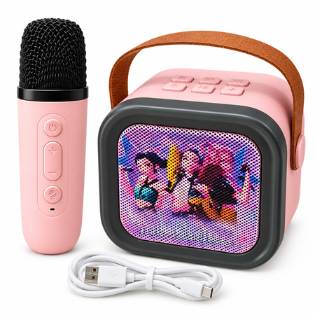 K-pop Toy Bluetooth Karaoke Speaker with Microphone Ages 3+