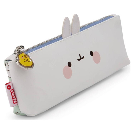 Nici Molang Pencil Case with Rainbow Flower Charm  3+ Years  5 × 20 × 3 cm