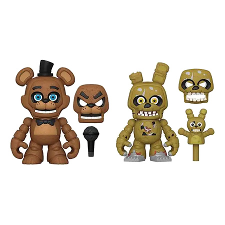 Funko SNAPS! Five Nights at Freddys Springtrap and Freddy 2 Pack Multicolor 8.9 cm Each Age 8+ Years