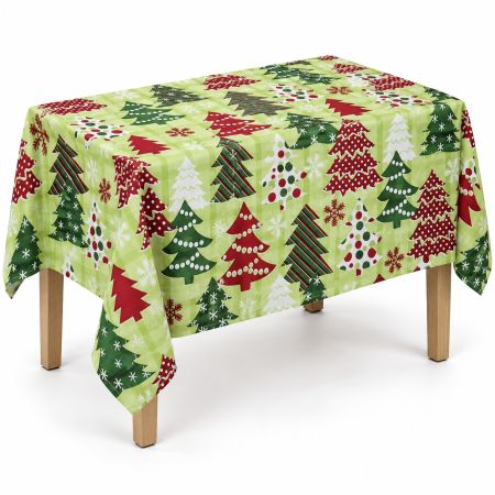 Christmas Christmas Trees Tablecloth 150 x 250 cm