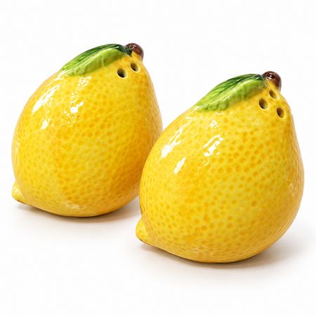 Lemon Salt & Pepper Shakers Set Of 2 Pcs Diameter 9 cm