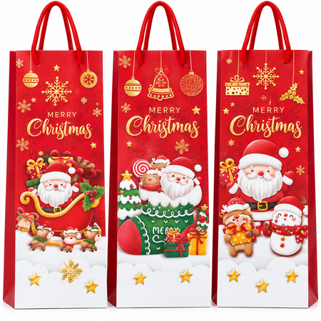 Christmas Santa Gift Bag Assorted Design 36 × 12.5 cm 1 Piece