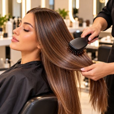 Professional Hair Brushing