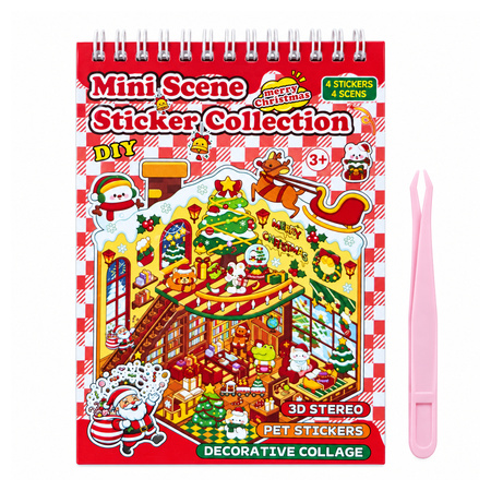 Christmas Mini Scene Sticker Collection Bookstore Red & Multicolor Age 3+ Years