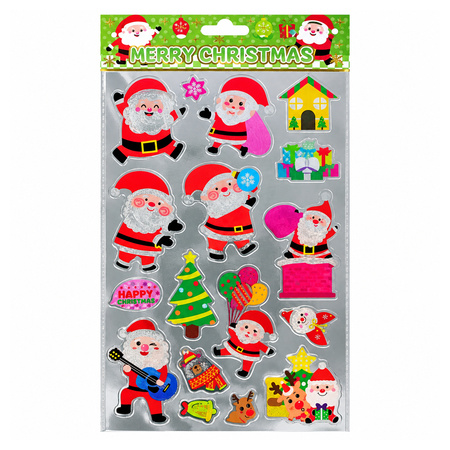 Christmas Santa Stickers Sheet