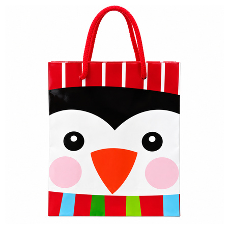Christmas Penguin Gift Bag 24 x 18 cm