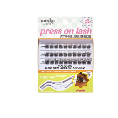 Ardell Winks Press On Underlash Extensions Volume Black 10-14 mm 30 Pieces with Applicator