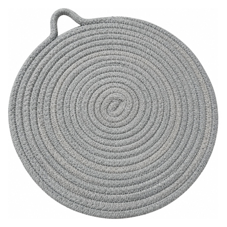 Round Woven Placemat - Grey - 29 cm Diameter