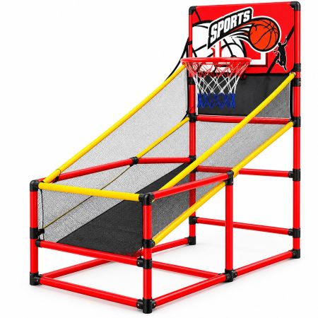Indoor Basketball Arcade Hoop with Ball Return Ramp - 120 x 80 x 41 cm - 3+ Years