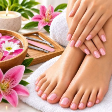 Manicure & Pedicure with Gelish Polish