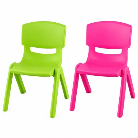 Plastic Kids Stackable Chair 51 x 33 x 31 cm 2+ Years - Blue