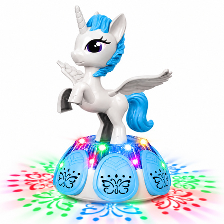 Rotating Winged Unicorn Toy with Light & Music - 3+ Years