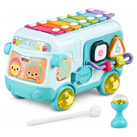 Baby Puzzle Activity Bus - Blue - 18+ Months