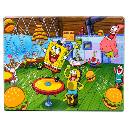 SpongeBob & Burgers-Themed Jigsaw Puzzle 1000 Pcs - 14+ Years