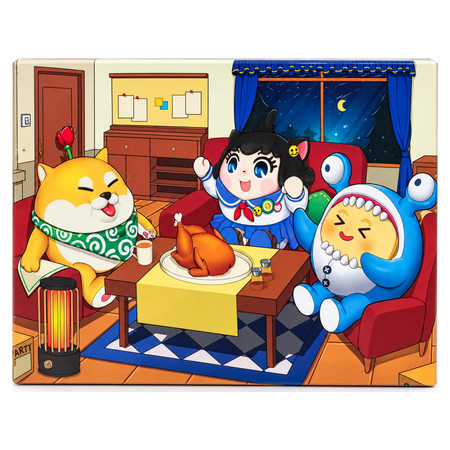 Cartoon Chicken Dinner Jigsaw Puzzle 1000 Pcs - 14+ Years