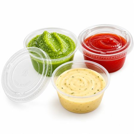 Way To Celebrate Disposable Clear Plastic Portion Cups with Lids Set Of 25 Sets 54 ml
