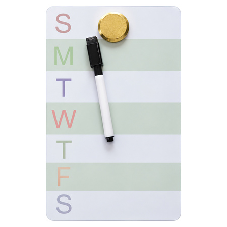 Jot Magnetic Dry Erase Weekly Board Set - 25 x 14 cm
