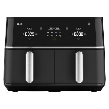 Braun TwinCook Air Fryer TD30IBK with Dual Drawers - 10 L