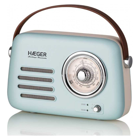 Haeger Heritage Bluetooth FM Radio - Blue