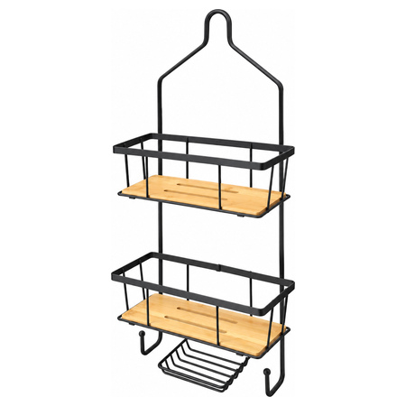 Hanging Bathroom Organiser with 2 Shelves - 65 x 28 cm