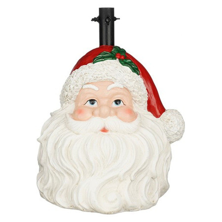 Edelmann - White Santa Design Christmas Tree Stand - 39.5 x 33 x 49.5 cm