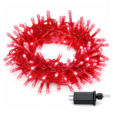 LED 500-Light Christmas Tree Decorative String Lights - Red