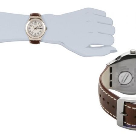 27% Off Swatch Women's Casse Cou Analog Leather Watch – Brown (Only $175  instead of $240) - Makhsoom