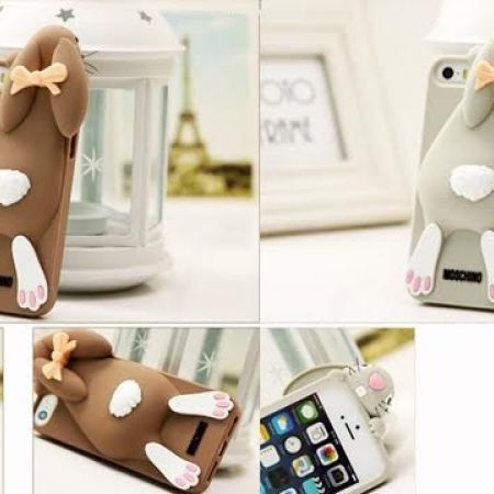 50% Off Moschino Silicone Bunny 3D iPhone Case Green (Only $10
