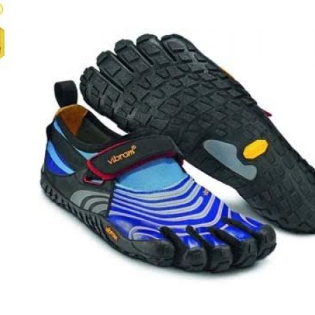 53% Off Vibram Five Fingers Blue & Black Spyridon Shoes For Men - Size ...