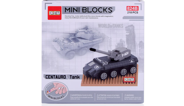 Mini Blocks World Of Tanks M1A2 Tank Light Brown