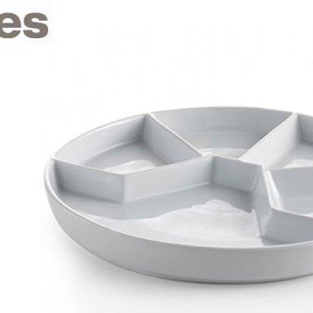 Stokes Porcelain Raclette-Fondue Plate - Makhsoom