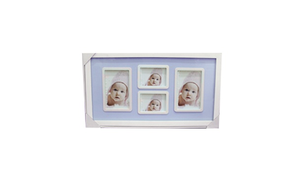Wooden Divided Hanging Photo Frame - Large - Pink - Makhsoom