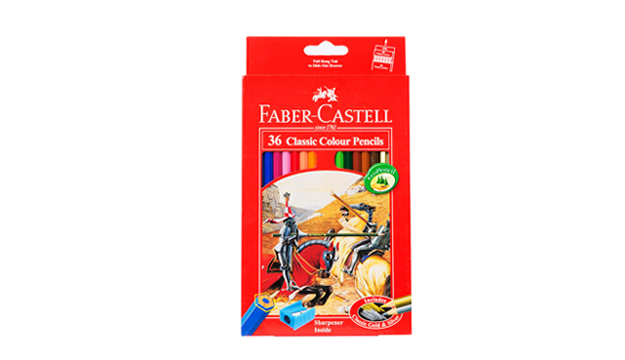 Faber Castell Classic Colour Pencil Cart Box - 12 Colors - Makhsoom