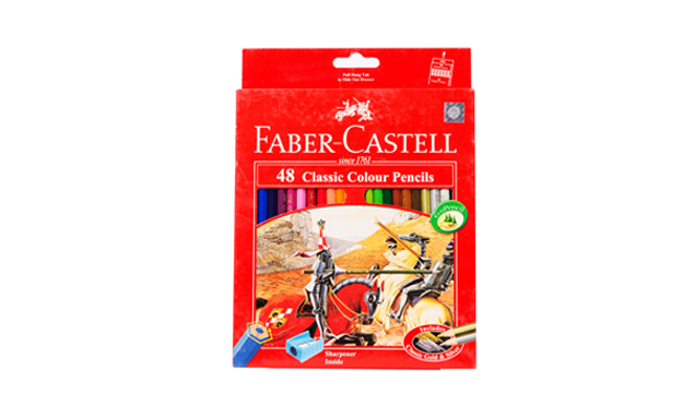 Faber Castell Classic Colour Pencil Cart Box - 12 Colors - Makhsoom