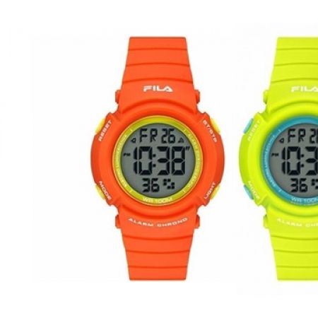 Fila Digital Rubber Watch For Kids Orange Makhsoom