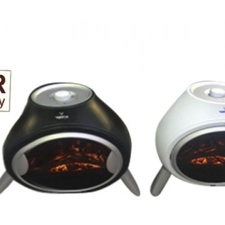 Vortex Electric Fireplace Heater 1800 W Black Makhsoom