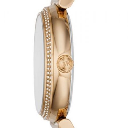 ?Michael Kors Catlin Crystal-set Amber Dial Gold BLACK FRIDAY SALE New Michael Kors Crystal Set Amber Dial  main image 3