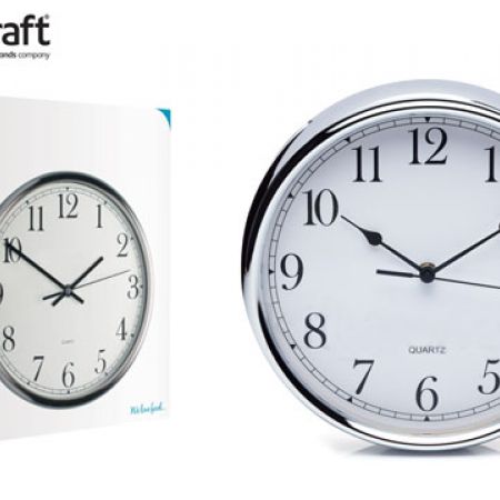 Kitchencraft Stainless Steel Kitchen Clock 25 Cm Makhsoom Kitchencraft Stainless Steel Kitchen Clock 25 Cm