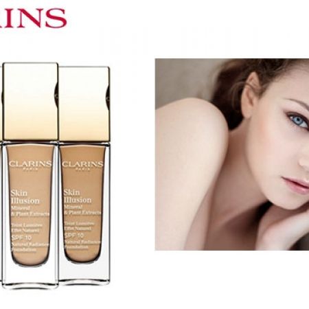 Clarins Skin Illusion Natural Radiance Foundation - 105 Nude - Makhsoom