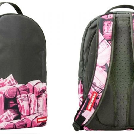 Sprayground Backpack Pink Money Rolled 