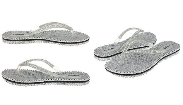 capelli flip flops black