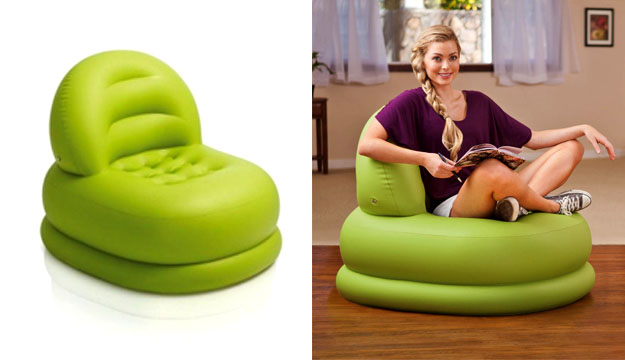 Intex Inflatable Mode Chair 99 x 84 x 76 cm - Green - Makhsoom