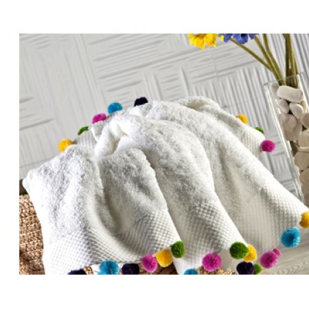 Primanova Charlette Ponpon Towel 90 x 50 cm - Makhsoom